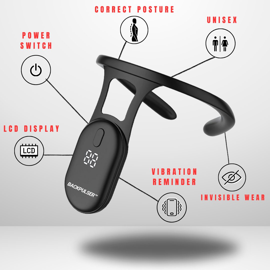 BackPulser™ Smart Neck and Back Posture Corrector with Real-Time Feedback